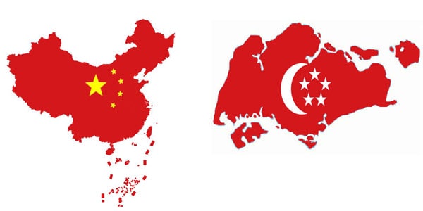 中国运输到新加坡