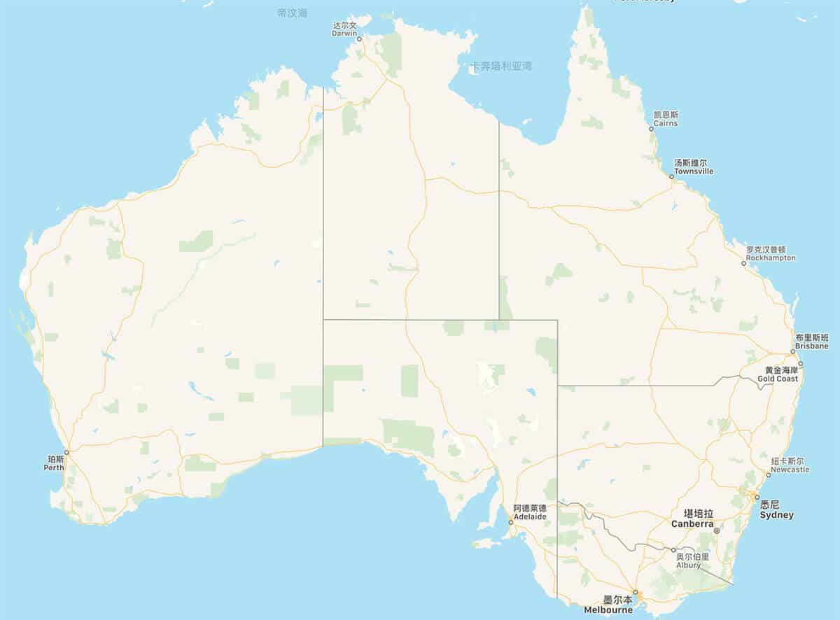 澳洲地图