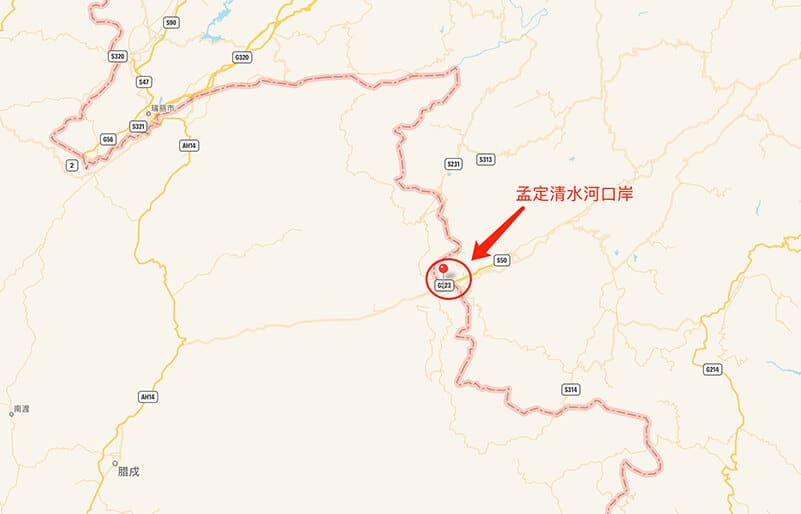 孟定清水河口岸