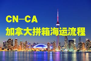 中国到加拿大拼箱海运双清到门流程2023