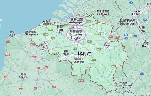 中国到比利时运输服务