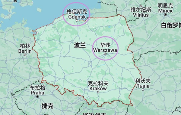 中国到波兰运输服务
