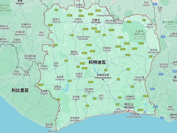 中国到科特迪瓦运输服务