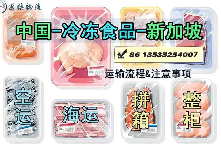如何从中国进口和运输冷冻食品到新加坡？海运/空运/整柜/拼箱