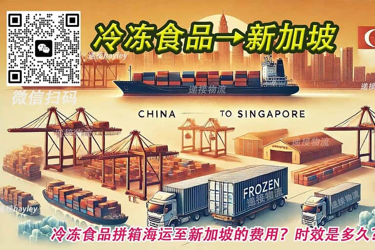 如何计算冷冻食品拼箱海运至新加坡的费用？时效是多久？