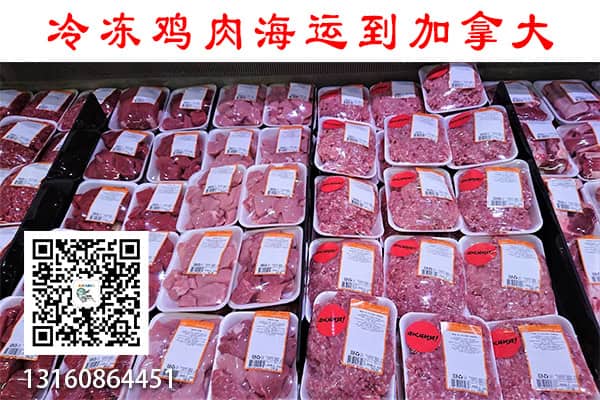 鸡肉海运到加拿大