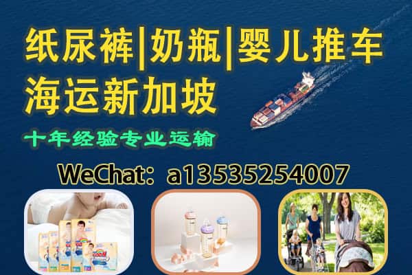 纸尿裤、奶瓶奶嘴、婴儿推车 海运新加坡