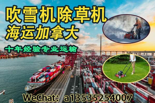 吹雪机、除草机海运加拿大｜专业双清门到门服务，安全高效送达！