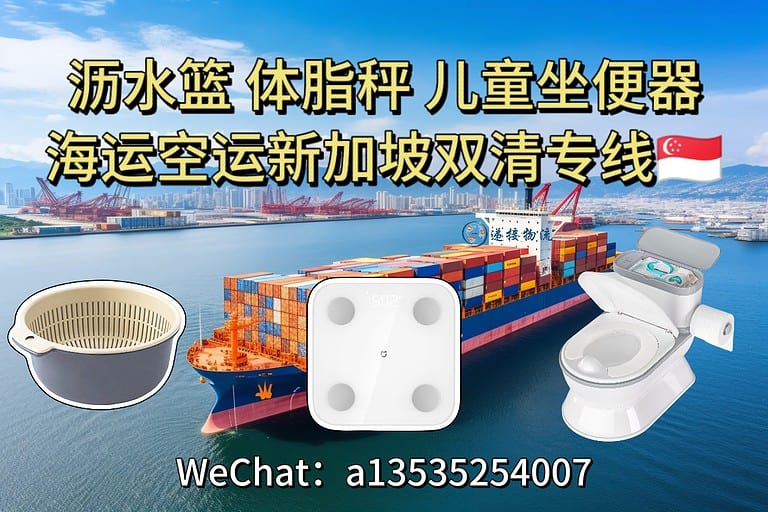 8.13xjp 厨房沥水篮、体脂秤、儿童坐便器海运到新加坡|双清到门物流服务