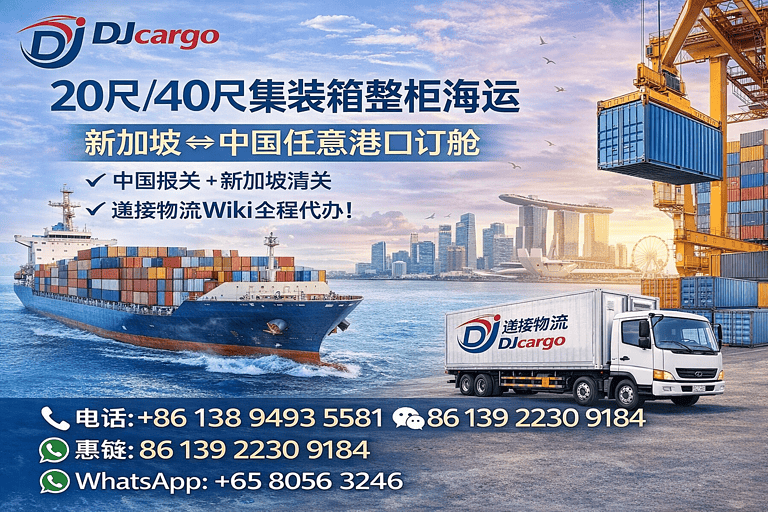 Full Container Load (FCL) Shipping to Singapore