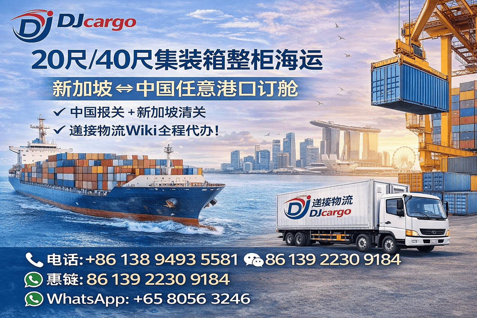 Full Container Load (FCL) Shipping to Singapore