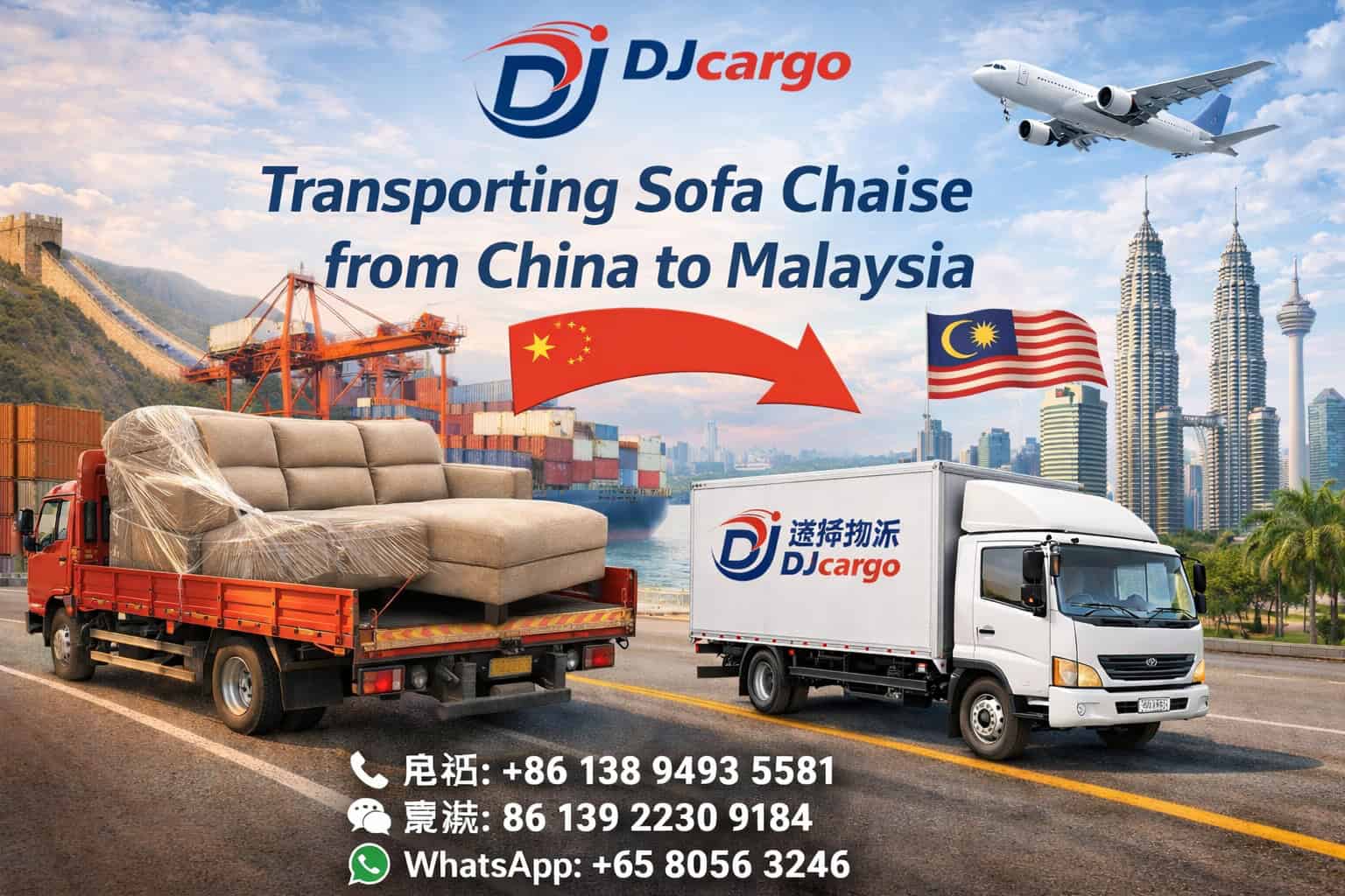 Sofa shipping to Malaysia
