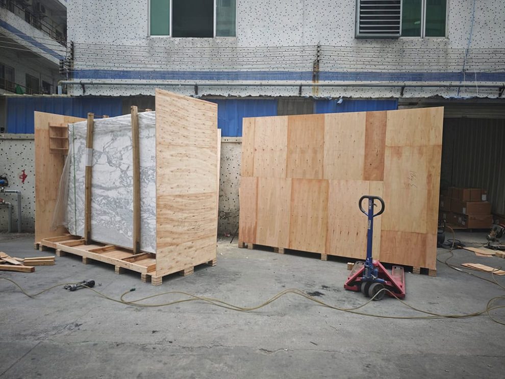 超重超大大理石包装+运输