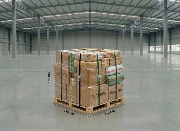 110cm x 110cm x 100cm 尺寸的实木卡板托盘