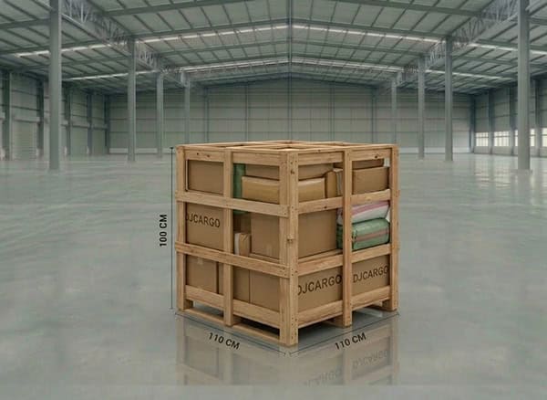 实木木架,实际制作木架包装根据货物大小形状钉制,不一定非要做成标准的1立方大小,但最小一立方计费