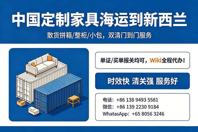 Furniture shipping to New Zealand