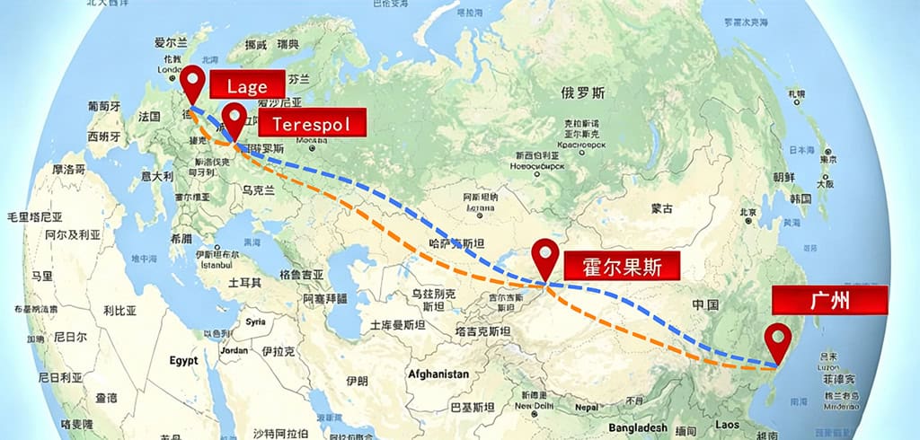 中国到欧洲卡车运输线路
