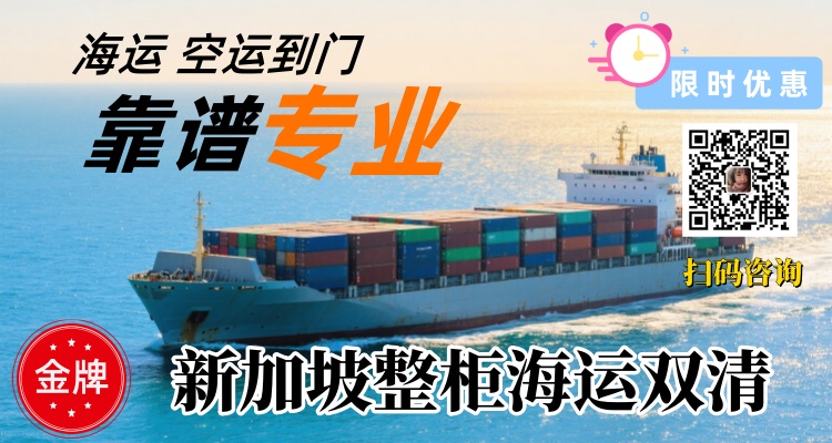 中国→新加坡整箱货运