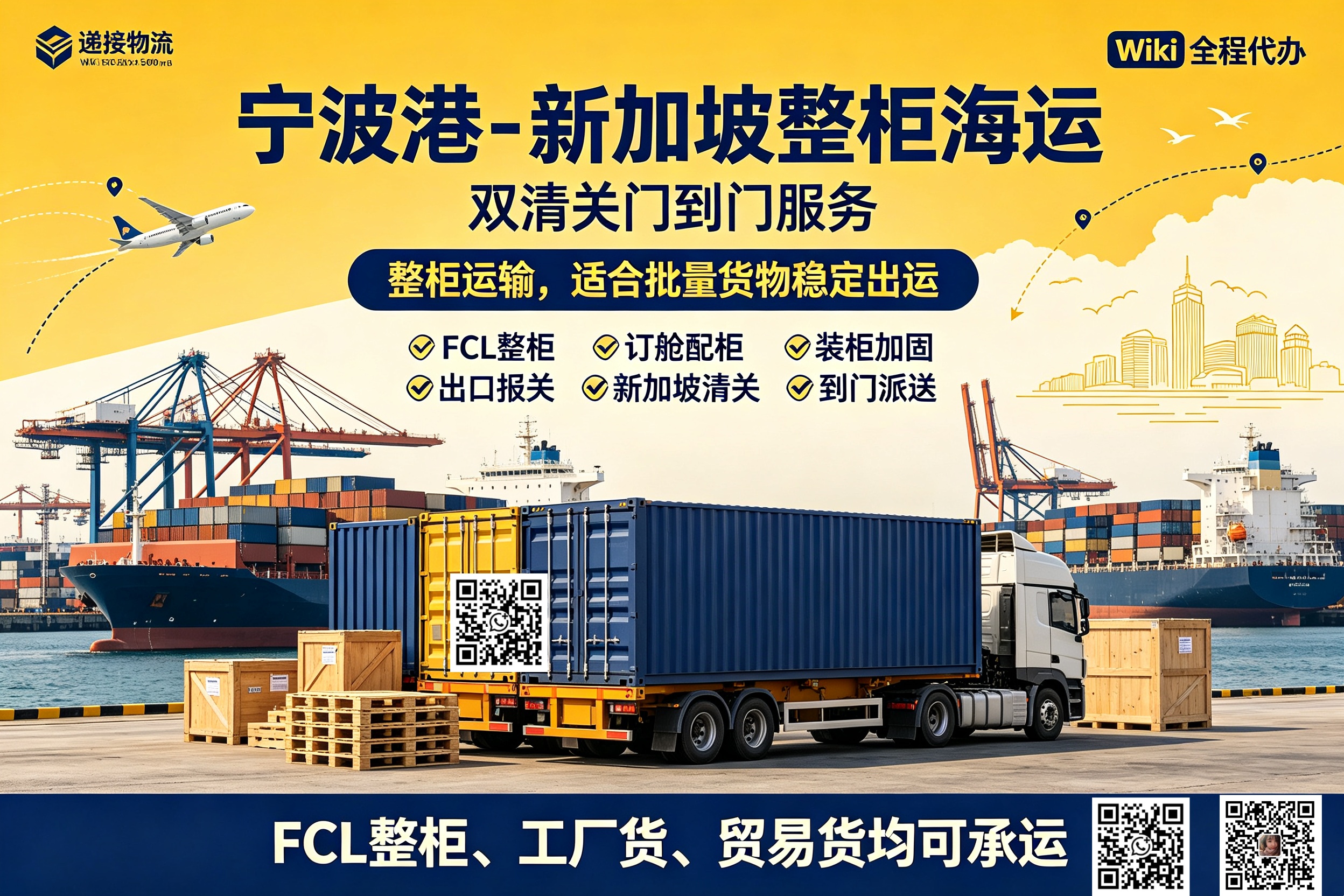 Ningbo Port - Singapore 40HQ Sea Freight